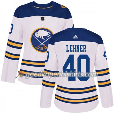Buffalo Sabres Robin Lehner 40 2018 Winter Classic Adidas Wit Authentic Shirt - Dames